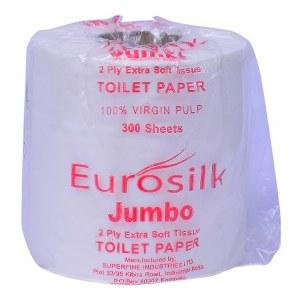 Eurosilk Toilet Paper, Pack of 10 Rolls